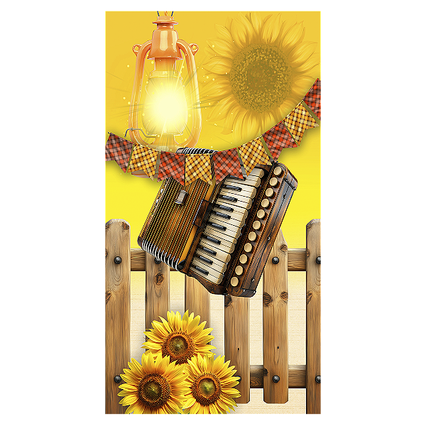 Faixa Lateral - Festa Junina - Sublimado 3D