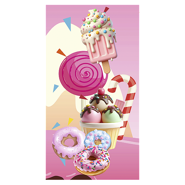 Faixa Lateral - Confeitaria - Sublimado 3D
