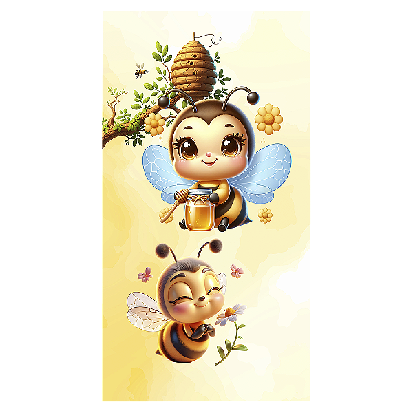 Faixa Lateral - Abelhinha - Sublimado 3D