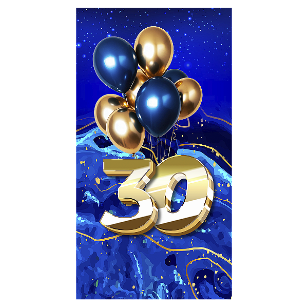 Faixa Lateral - 30 Anos - Sublimado 3D