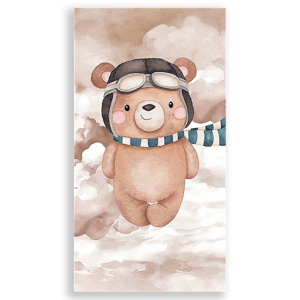 Faixa Lateral - Ursinho Aviador  - Sublimado 3D