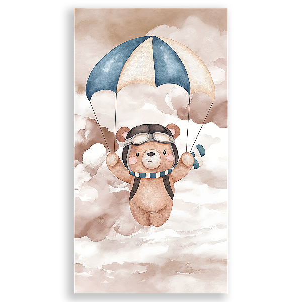 Faixa Lateral - Ursinho Aviador  - Sublimado 3D