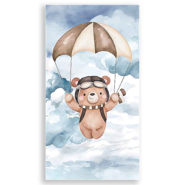 Faixa Lateral - Ursinho Aviador  - Sublimado 3D