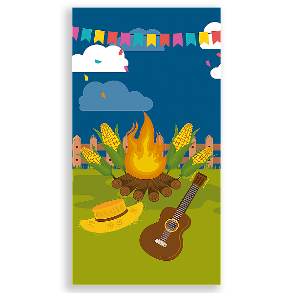 Faixa Lateral - Festa Junina - Sublimado 3D