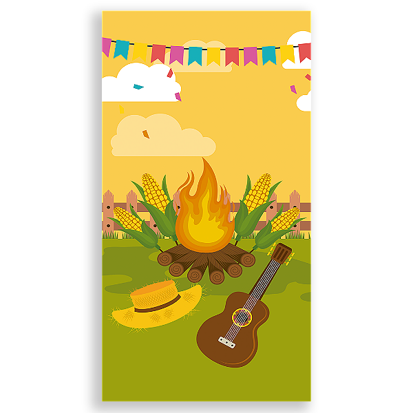 Faixa Lateral - Festa Junina - Sublimado 3D