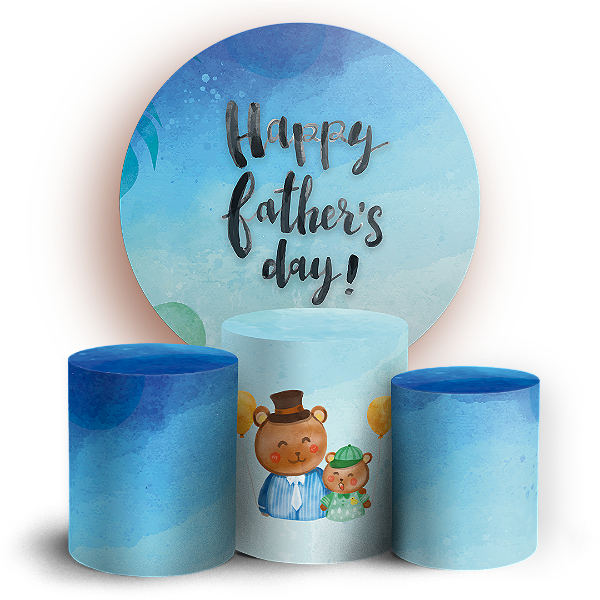 KIT Redondo e Trio - Dia dos Pais - Sublimado 3D