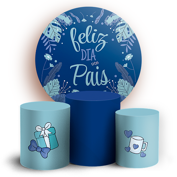 KIT Redondo e Trio - Dia dos Pais - Sublimado 3D