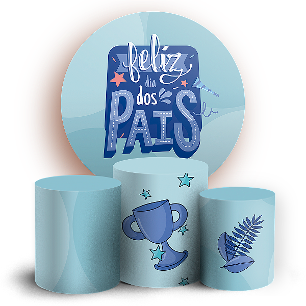 KIT Redondo e Trio - Dia dos Pais - Sublimado 3D