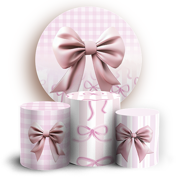 KIT Redondo e Trio - Laços - Sublimado 3D