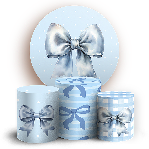 KIT Redondo e Trio - Laços - Sublimado 3D