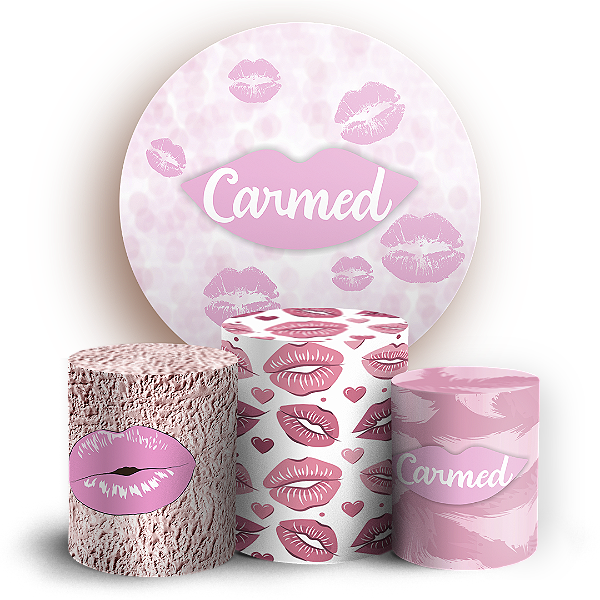 KIT Redondo e Trio - Carmed - Sublimado 3D