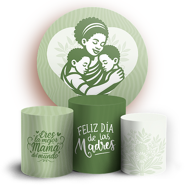 KIT Redondo e Trio - Dia de la Madre - Sublimado 3D