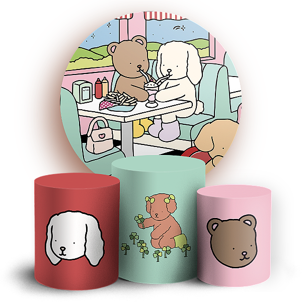 KIT Redondo e Trio - Bobbie Goods - Sublimado 3D