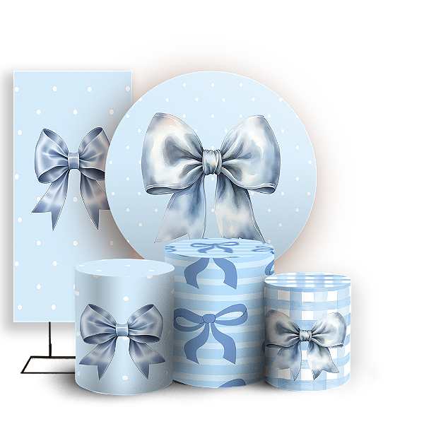 KIT Redondo Trio e Faixa - Laços - Sublimado 3D