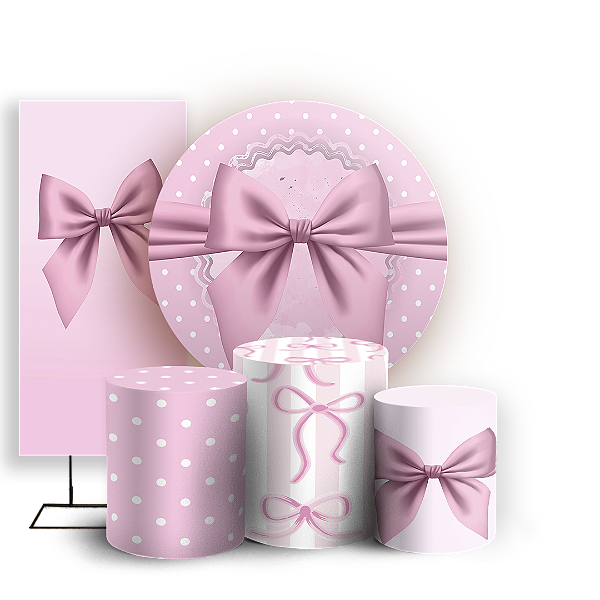 KIT Redondo Trio e Faixa - Laços - Sublimado 3D