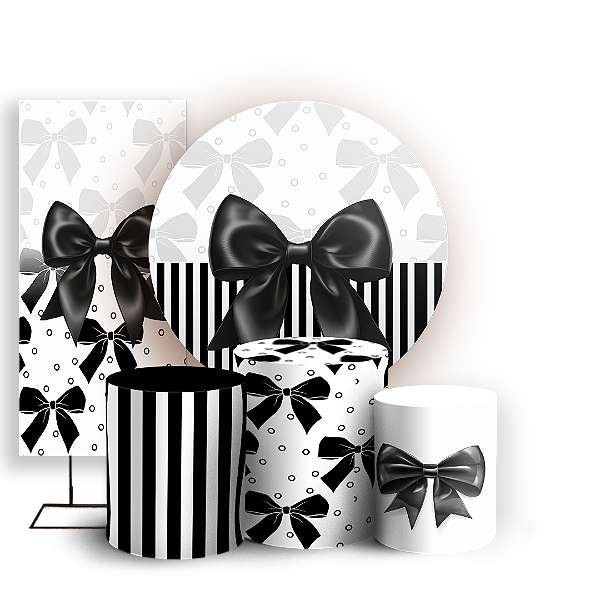 KIT Redondo Trio e Faixa - Laços - Sublimado 3D