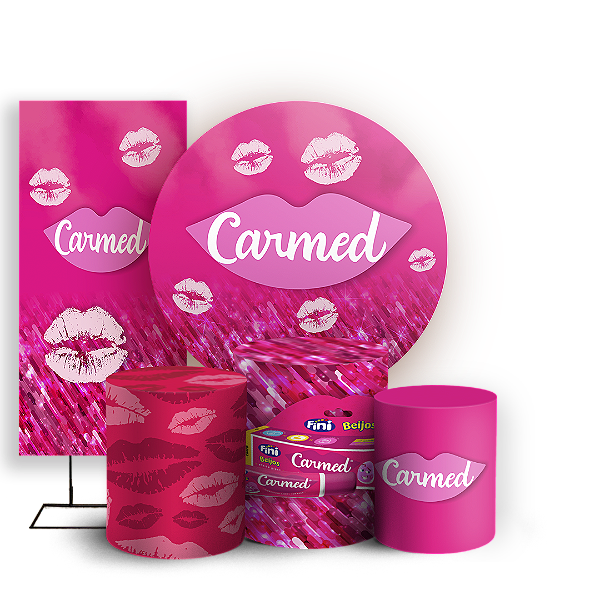 KIT Redondo Trio e Faixa - Carmed - Sublimado 3D