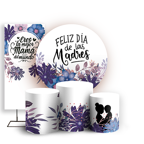 KIT Redondo Trio e Faixa - Dia de la Madre - Sublimado 3D
