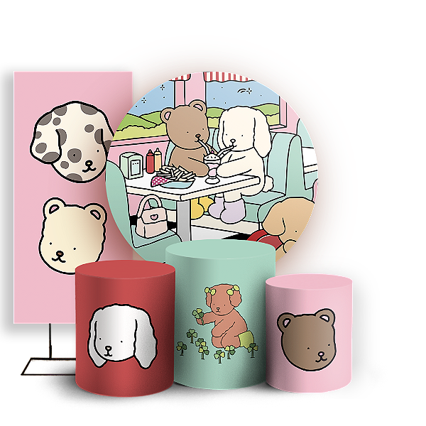 KIT Redondo Trio e Faixa - Bobbie Goods - Sublimado 3D