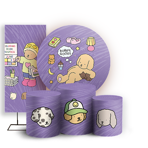 KIT Redondo Trio e Faixa - Bobbie Goods - Sublimado 3D