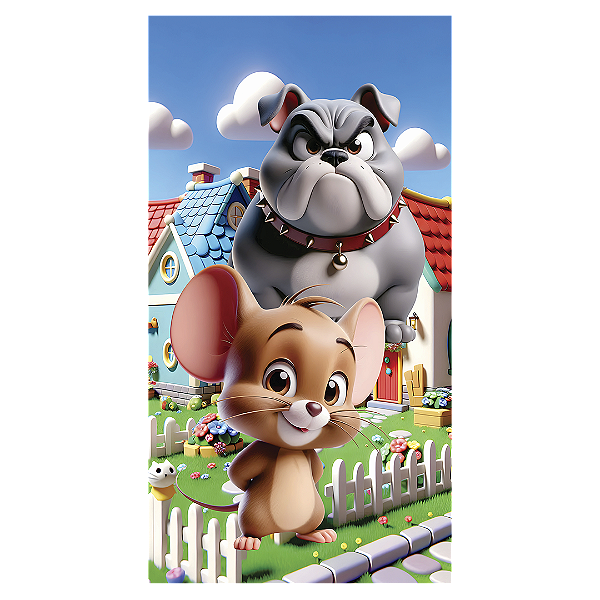 Faixa Lateral - Tom E Jerry - Sublimado 3D