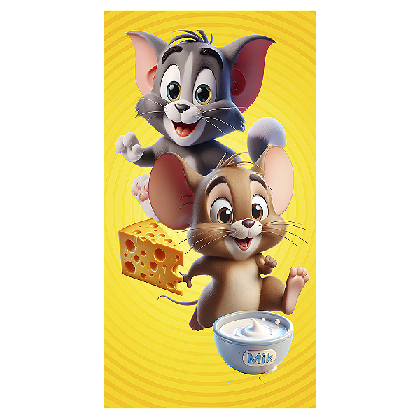 Faixa Lateral - Tom E Jerry - Sublimado 3D