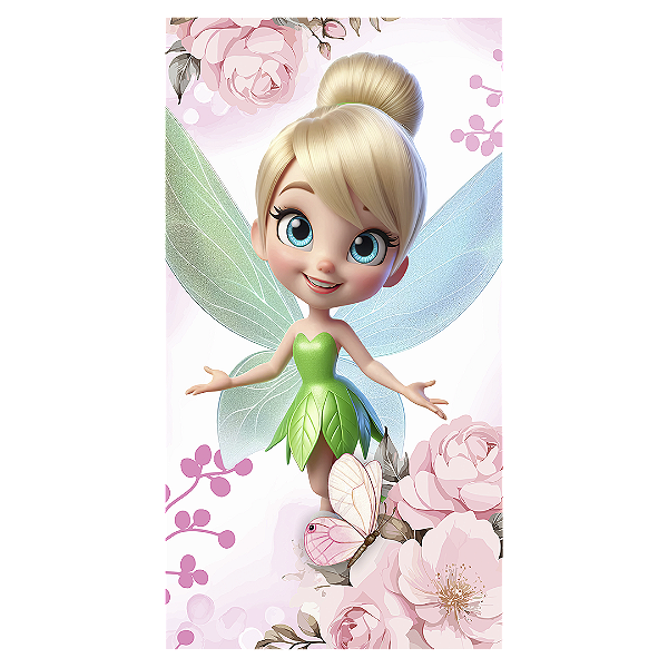 Faixa Lateral - Sininho Tinkerbell - Sublimado 3D