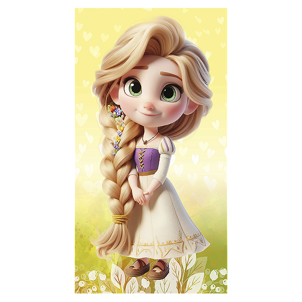 Faixa Lateral - Rapunzel - Sublimado 3D