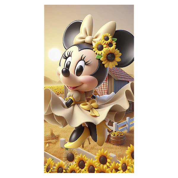 Faixa Lateral - Minnie - Sublimado 3D