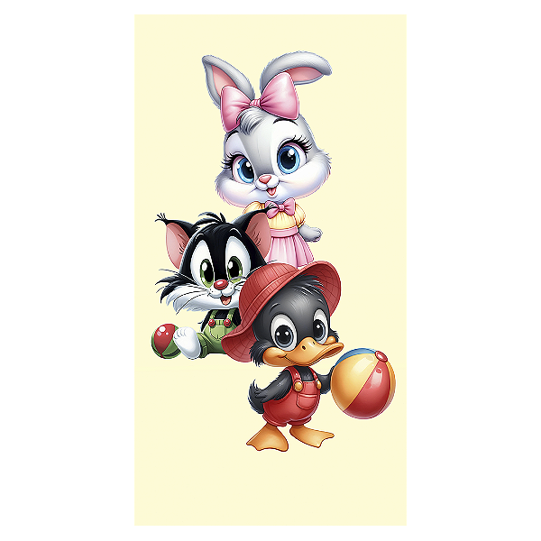 Faixa Lateral - Looney Tunes - Sublimado 3D