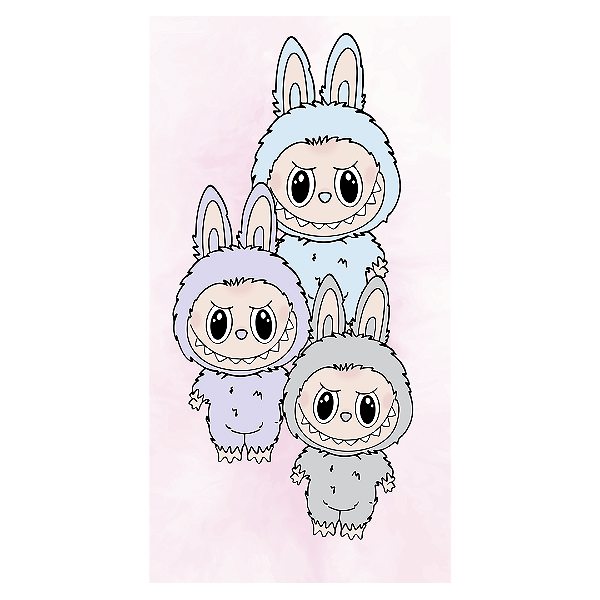 Faixa Lateral - Labubu - Sublimado 3D