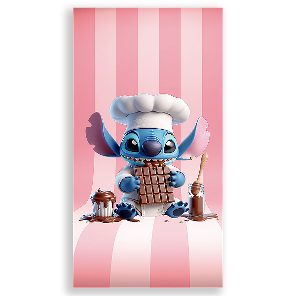 Faixa Lateral - Stitch Confeiteiro - Sublimado 3D