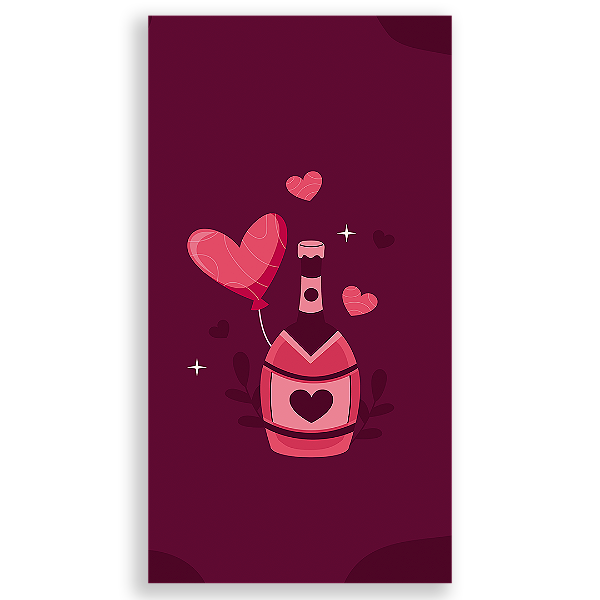 Faixa Lateral - Namorados Coracao - Sublimado 3D