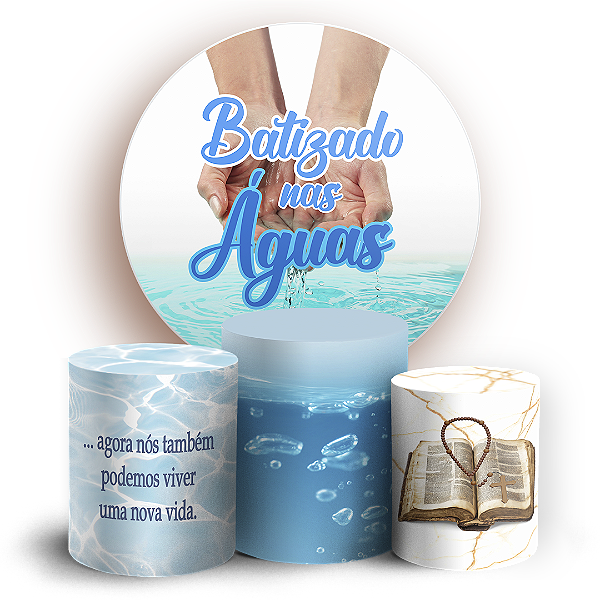 KIT Redondo e Trio - Religioso Evangelico - Sublimado 3D