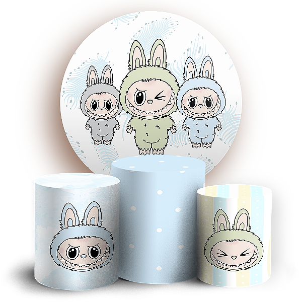 KIT Redondo e Trio - Labubu - Sublimado 3D