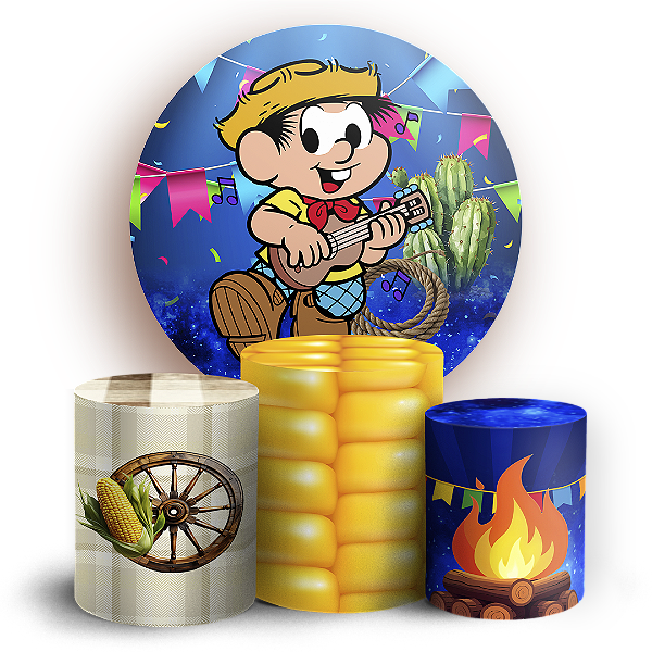 KIT Redondo e Trio - Festa Junina - Sublimado 3D