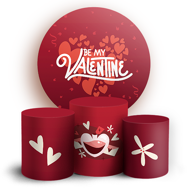 KIT Redondo e Trio - Namorados - Sublimado 3D