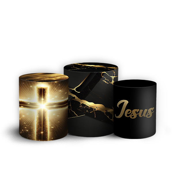 Trio Cilindro - Religioso Evangelico - Sublimado 3D