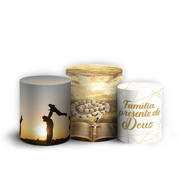 Trio Cilindro - Religioso Evangelico - Sublimado 3D