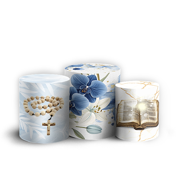 Trio Cilindro - Religioso Evangelico - Sublimado 3D