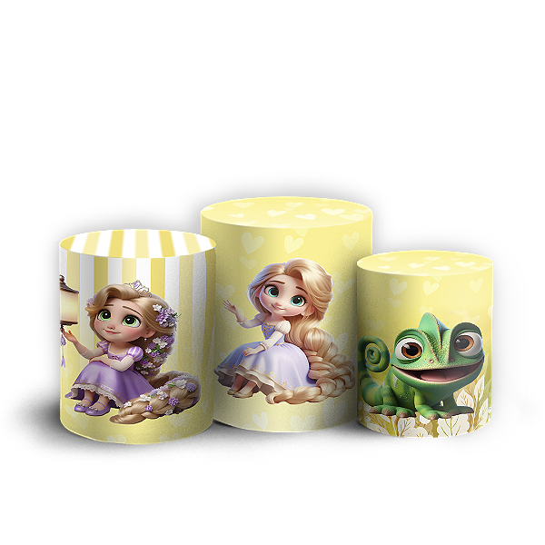 Trio Cilindro - Rapunzel - Sublimado 3D