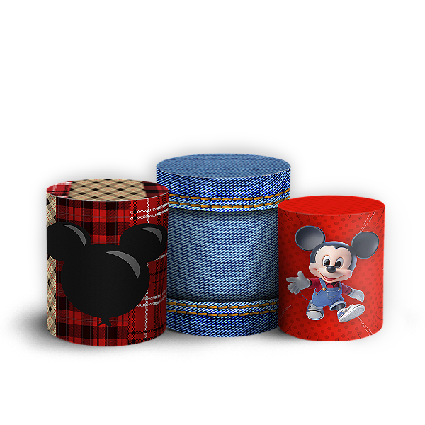 Trio Cilindro - Mickey - Sublimado 3D