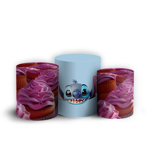 Trio Cilindro - Stitch Confeiteiro - Sublimado 3D