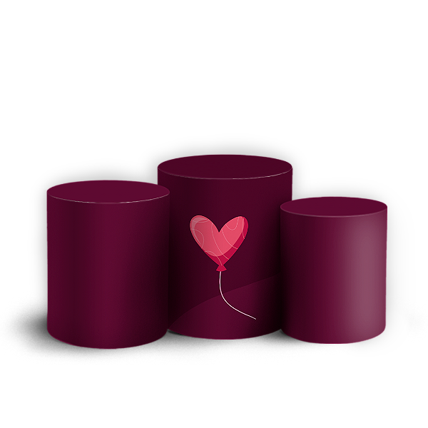 Trio Cilindro - Namorados - Sublimado 3D