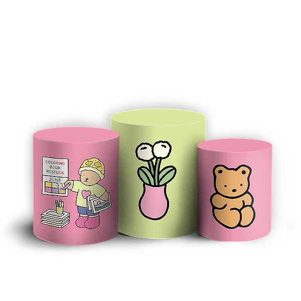 Trio Cilindro - Bobbie Goods - Sublimado 3D