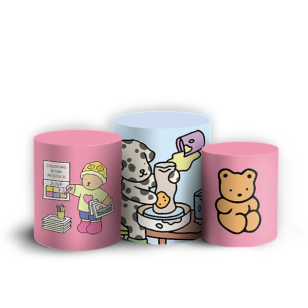 Trio Cilindro - Bobbie Goods - Sublimado 3D