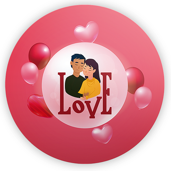 Mini Painel - Namorados - Sublimado 3D