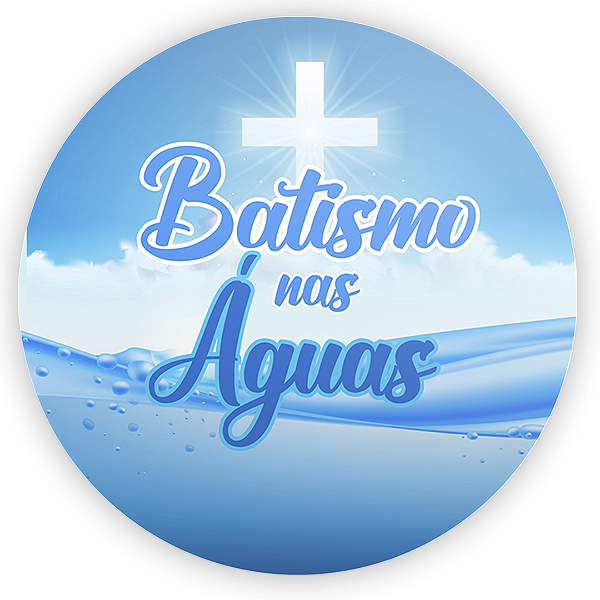 Painel Redondo - Religioso Evangelico - Sublimado 3D