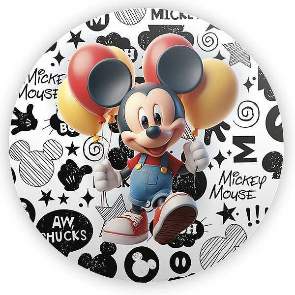 Painel Redondo - Mickey - Sublimado 3D