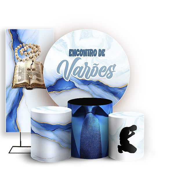 KIT Redondo Trio e Faixa - Religioso Evangelico - Sublimado 3D